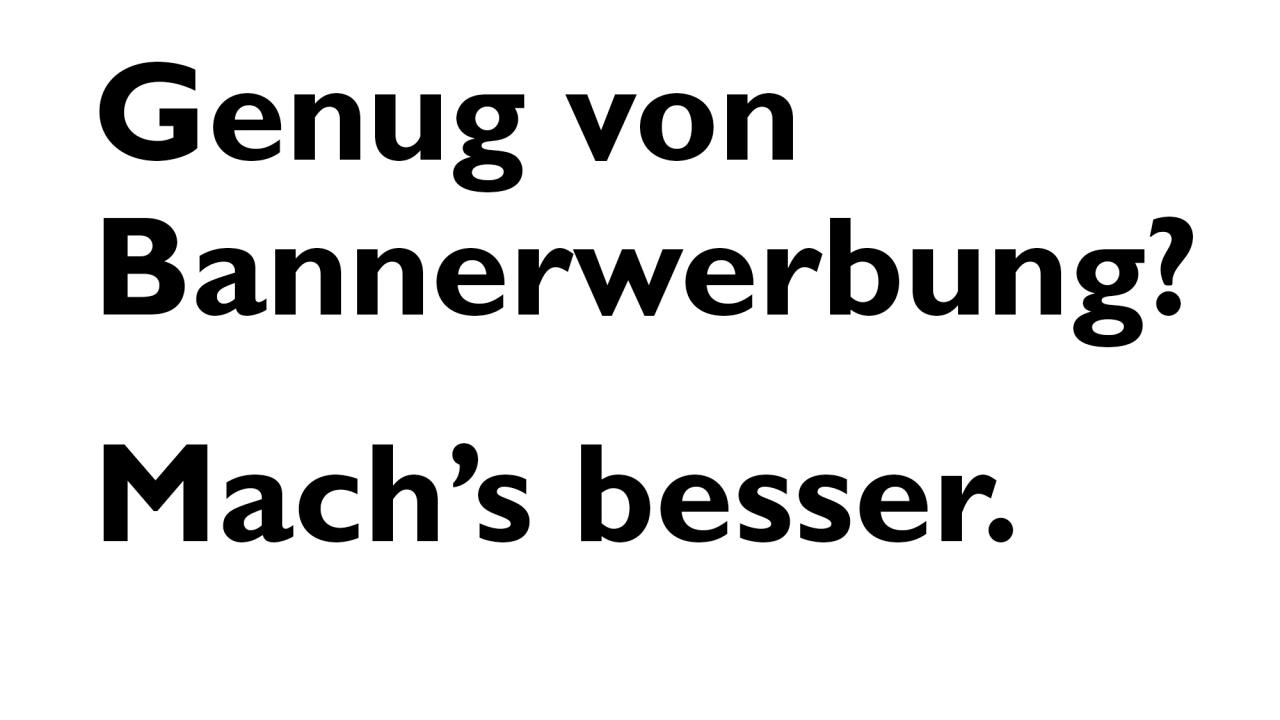 Eigenanzeige